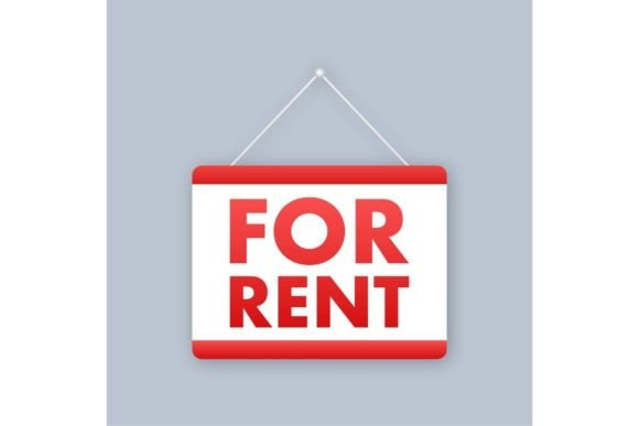 Download For Rent Sign. Real Estate, Advertising, - Estate Collection