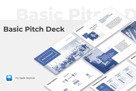 Download Basic Pitch Deck Keynote Presentation - Presentation Collection