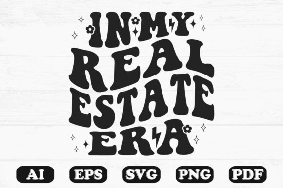 Download In My Real Estate Era Retro Wavy Svg - Premium Resources