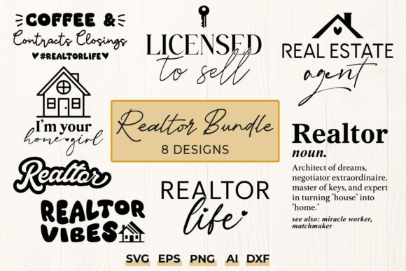 Download Real Estate Agent SVG - 8 Designs - Premium Resources