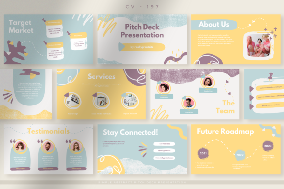 Download Simple Abstract Pitch Deck Presentation - Presentation Collection