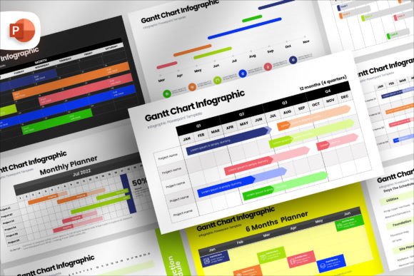 Download Gantt Chart Infographic Presentation - Chart Collection