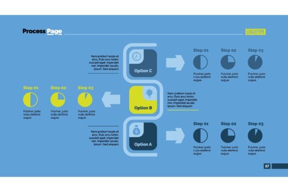 Download Three Options Flowchart Slide Template. - Chart Collection