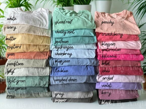 Download Comfort Colors 1717 T Shirt Color Chart - Chart Collection