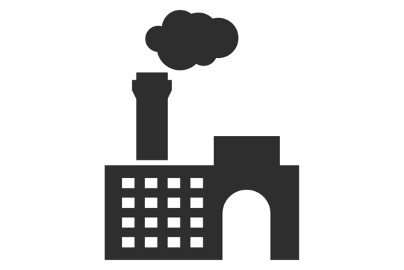 Download Manufacturing Black Icon. Industrial Cit - Manufacturing Collection