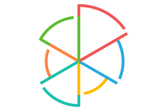 Download Pie Chart Color Line Template. Infograph - Chart Collection