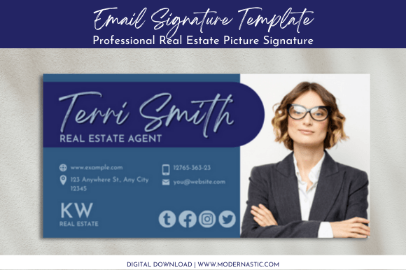 Download Real Estate Email Signature Template - Estate Collection